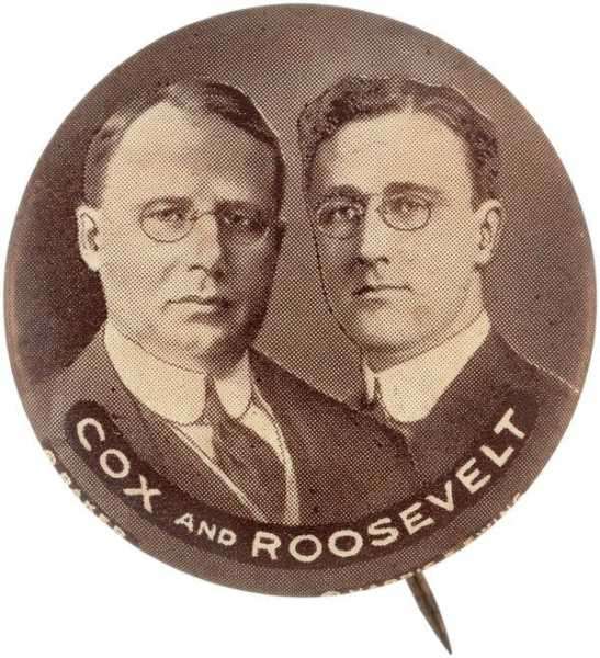 Cox/Roosevelt Campaign Button From 1920 Sells for $185,850 | INFBusiness.com