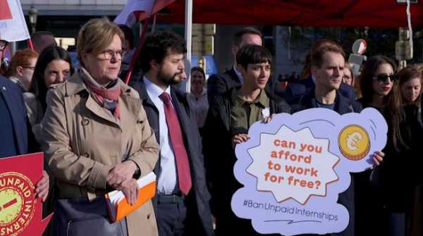 Ban unpaid internships: NGOs, unions, and activists rally in Brussels | INFBusiness.com