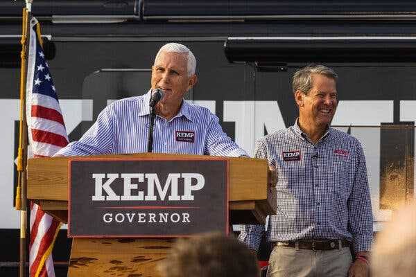 Mike Pence Visits Georgia as Gov. Brian Kemp Plays Up Early Turnout | INFBusiness.com
