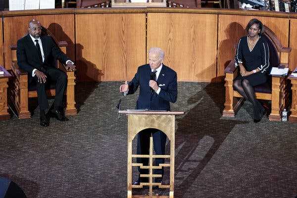 A Year After a Fiery Voting Rights Speech, Biden Delivers a More Muted Address | INFBusiness.com