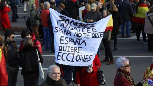Right-wing protesters demand Sanchez’s resignation in Madrid | INFBusiness.com