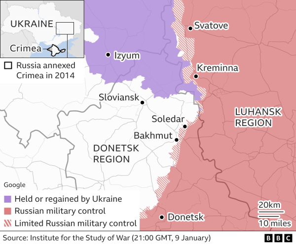 Ukraine war: Russia controls most of pounded salt mine town, Soledar, says UK | INFBusiness.com