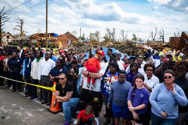 Biden Surveys Damage From Deadly Tornado in Mississippi | INFBusiness.com