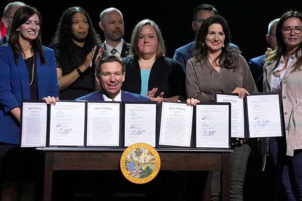 DeSantis Signs Tall Stack of Right-Wing Bills as 2024 Entrance Nears | INFBusiness.com