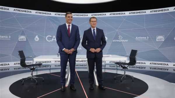 Sánchez, opposition leader, clash in first pre-election TV debate; | INFBusiness.com