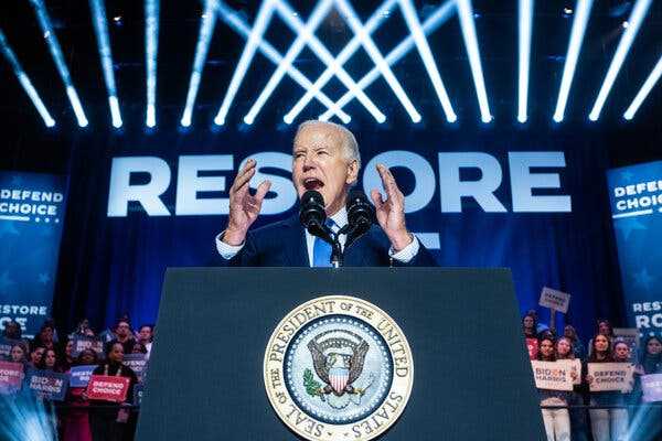 Biden, Brushing Off Gaza Protesters at Rally, Calls for Restoring Abortion Rights | INFBusiness.com