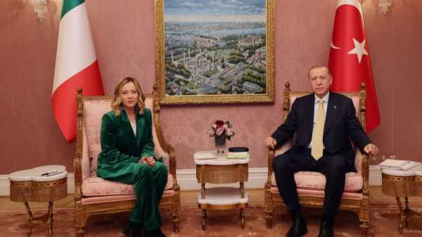 Erdogan promises Meloni to curb migrant flows | INFBusiness.com