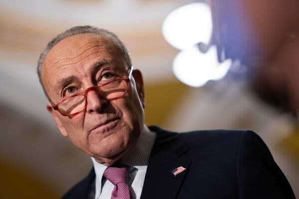 Visiting Ukraine, Schumer Aims to Pressure G.O.P. to Take Up Aid Bill