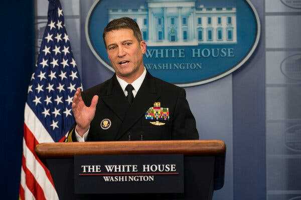 Ronny Jackson, Former White House Physician, Was Demoted by the Navy | INFBusiness.com