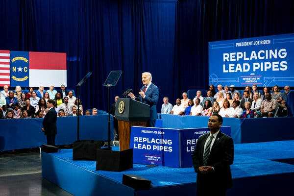 Biden Appeals to North Carolina With Program to Replace Lead Pipes | INFBusiness.com