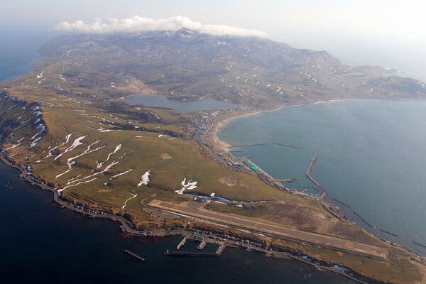 An island off the northern coast of Japan.