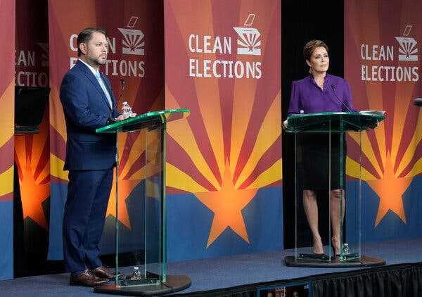 Lake and Gallego Spar Over Immigration and Abortion in Arizona Senate Debate | INFBusiness.com