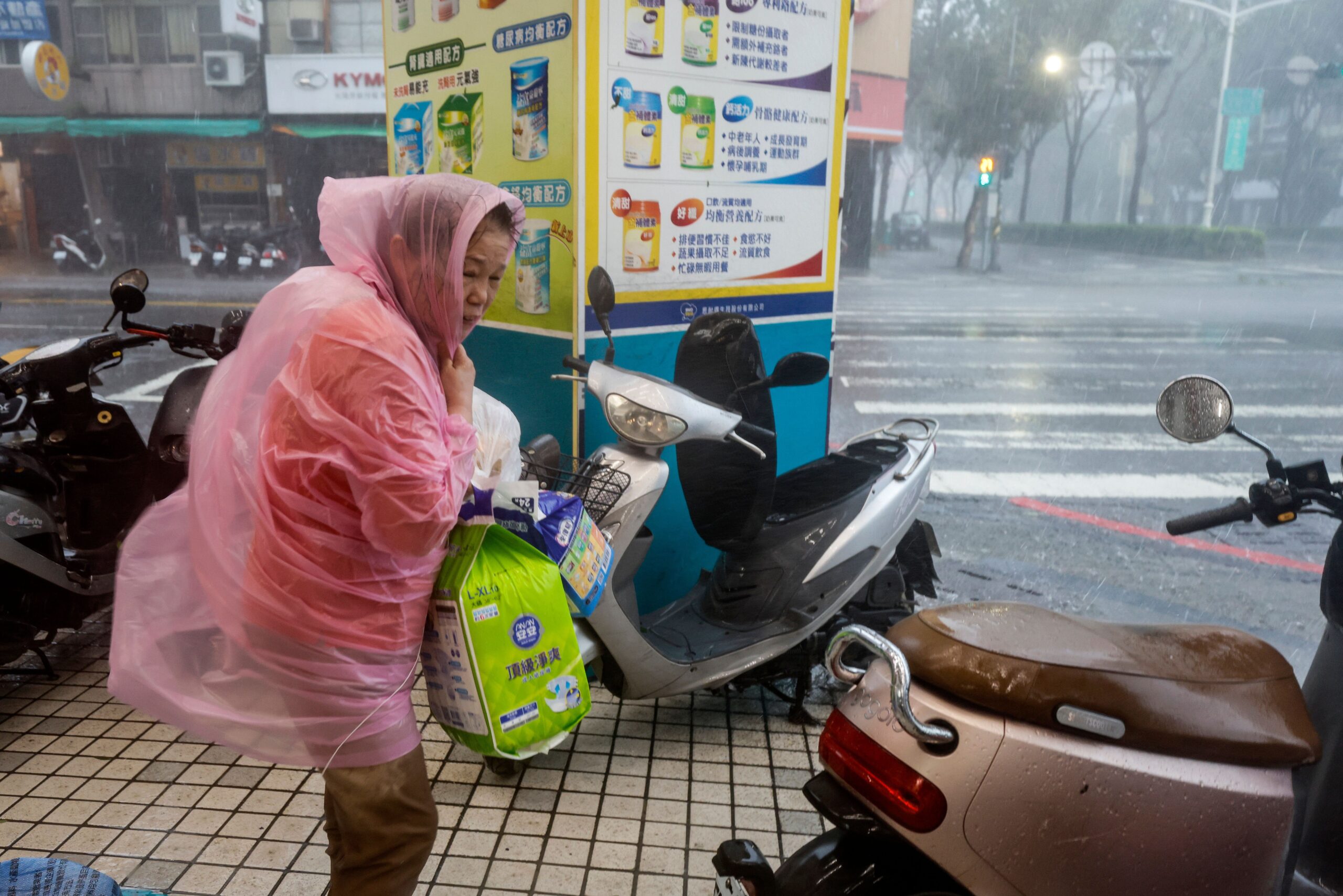 Typhoon Krathon Makes Landfall in Taiwan, Bringing Drenching Rains