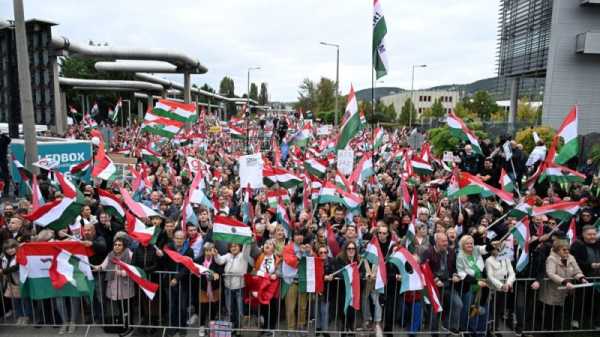 Thousands protest in Hungary demanding end to state media propaganda