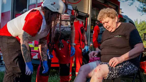 Getty ImagesThe most lethal attack overnight targeted a residential complex on Kyiv's eastern bank Ukraine: Lives torn apart in Kyiv after Russia's heaviest bombardment for weeks | INFBusiness.com