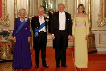 Donald Trump Charles III Melania Trump /Getty Images