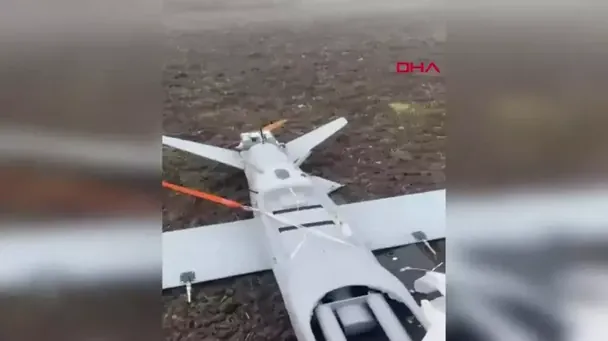 In Turkey, a drone crashed into a wasteland / © screenshot from the video