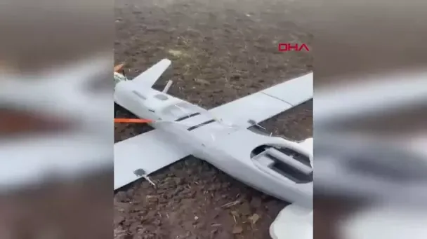 In Turkey, a drone crashed into a wasteland / © screenshot from the video