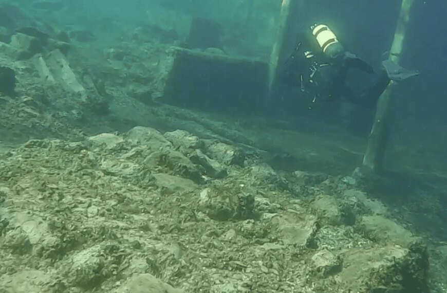 Submerged Secrets: Ancient Structures, 24 Centuries Old, Unearthed in Turkish Lakebed
