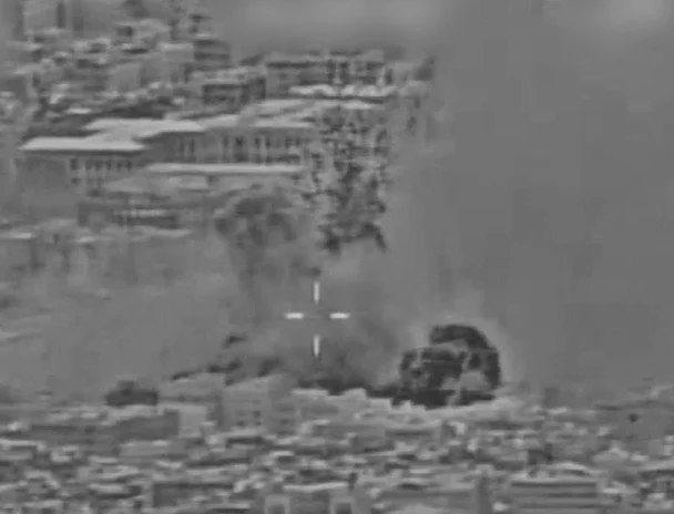 Videos of the strikes released / Photo: Sky News