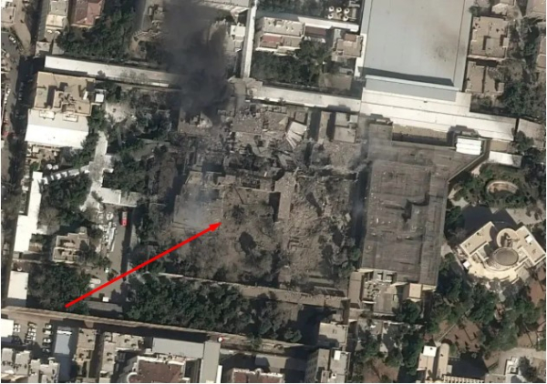 Khamenei's palace in Tehran after the attack