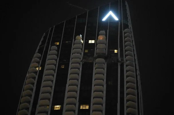 The drone crashed into a skyscraper around Dubai Creek Harbour. / © Dubai Media Office