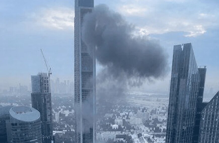 Dubai Financial Hub Building Struck by Iranian UAV