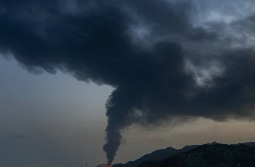 Unmanned aircraft strikes atomic plant turbine, ignites blaze