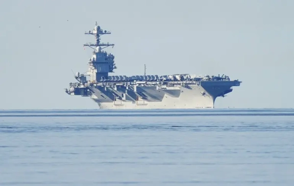 America’s mightiest flattop heads back to port
